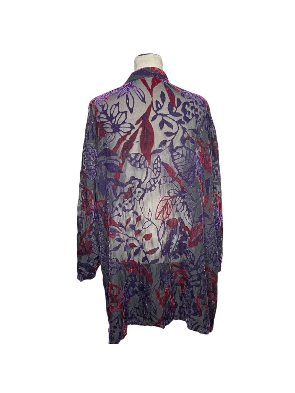 Vintage Sheer/Velvet Blouse - Picture 3 of 4